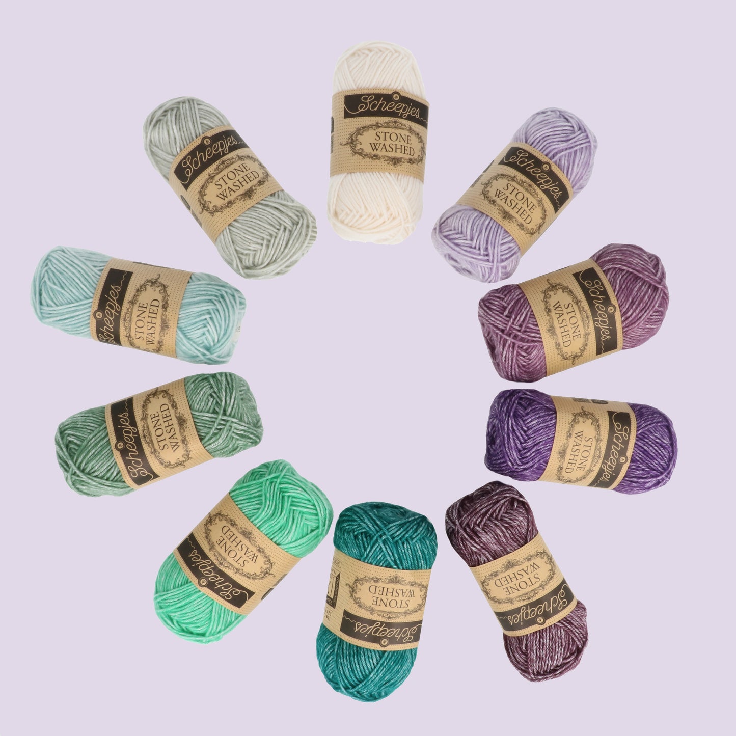 Scheepjes Stone Washed Colour Pack - Chakras