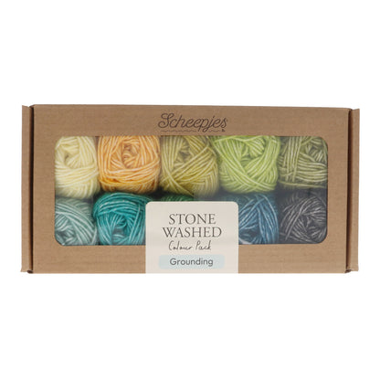 Scheepjes Stone Washed Colour Pack - Grounding