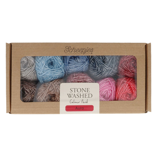 Scheepjes Stone Washed Colour Pack - Aura