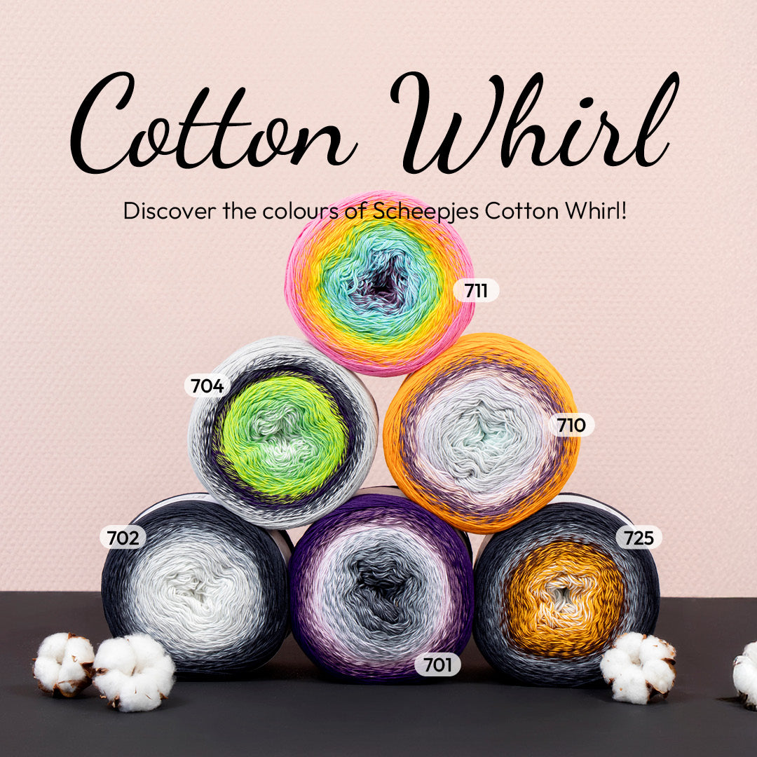 Scheepjes Cotton Whirl - 710 Clementine Cloud