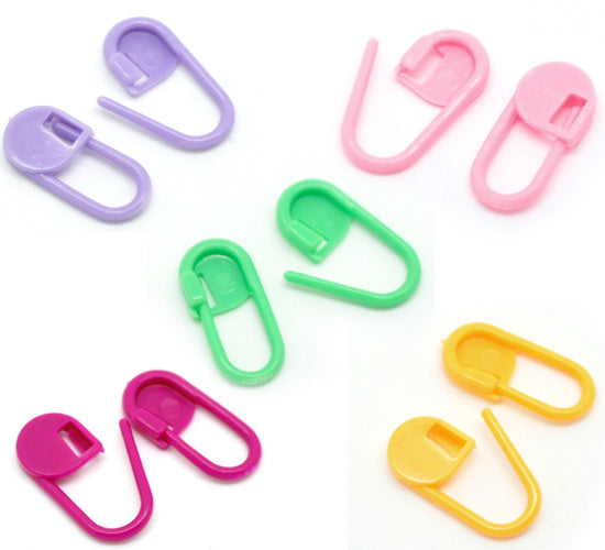 Locking Stitch Markers Pack of 20 (4 of each colour) – Yarnalicious